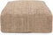 Bazar Bizar - De Oh my Gee poef - Katoenen poef - Beige - 60 x 60 x 25 cm