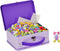 Plus-Plus Basic Reiskoffer - Bouwset 600 delige - Creatief constructiespeelgoed - Pastel Lila paars