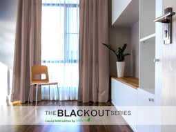 Larson - Luxe hotel blackout gordijn - met haken - 1.5m x 2.5m - Soft pink