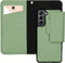 Selencia Hoesje Geschikt voor Samsung Galaxy S21 Plus Hoesje Met Pasjeshouder - Selencia Llyr 2-in-1 Uitneembare Slang Bookcase - Groen