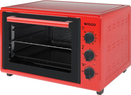 Wiggo WMO-E353 - Vrijstaande Mini Oven - 35 liter - 1800 W - Rood