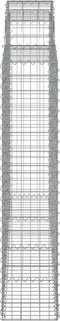 vidaXL - Schanskorven - 10 - st - gewelfd - 200x30x140/160 - cm - ijzer