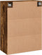 vidaXL - Wandkast - 69,5x34x90 - cm - bewerkt - hout - gerookt - eikenkleurig