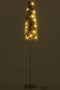 J-Line Kerstboom - metaal - bruin/camel - LED lichtjes - large