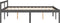 vidaXL - Seniorenbed - massief - grenenhout - grijs - 135x190 - cm