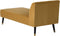 Beliani ALSVAG - Chaise longue - Geel - Fluweel