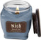 Colonial Candle – Wick Moonlit Oak - 425 gram | geurkaars sojablend | 60 tot 90 branduren | houten knisperlont | kerst en winter geur | kruidig en fris | limoen, bergamot, blauwe eucalyptus, bloemen en hout en tennessee whiskeygeur |
