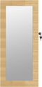 vidaXL - Sieradenkast - met - spiegel - wandgemonteerd - 30x8,5x67 - cm