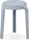 Alterego Pompa - Lage Stapelbare Kruk - Blauw Plastic - 35x35.5x45cm