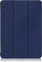 Lunso - Geschikt voor iPad 10 (2022) - Tri-Fold Bookcase hoes - Donkerblauw