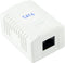 Gembird NCAC-1U6-01 - Wandcontactdoos - Geschikt voor Cat6 UTP - Afmetingen 53x40x30mm
