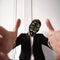 Feest - Gezichtsmasker - Eindexamenfeest - Anonymous masker - 4Pack Wit/Zwart/Grijs/Goud