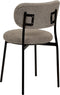 Set van 2 eetkamerstoelen CASEY Bouclé Taupe