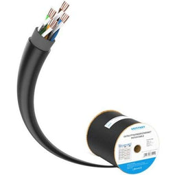 Vention IHLB305 - Kabel RJ45 Categorie 6 UTP Rigide - 305 m - Zwart