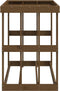 vidaXL - Houtblokhouder - 108x52x74 - cm - massief - grenenhout - honingbruin