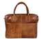 DSTRCT Fletcher Street - Leren Laptoptas 15,6 inch - 100% echt leer - Cognac