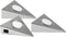 Heitronic 23009 GENUA LED-onderbouwlamp Set van 3 stuks 6 W Warmwit RVS