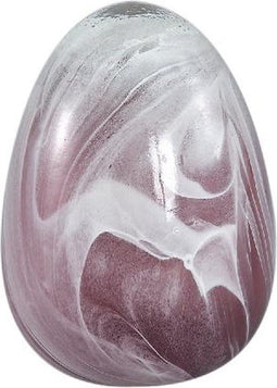 PTMD Decoratieve Object Ei Dylanie - 10x10x15 cm - Glas - Paars