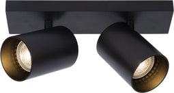 Atmooz - Nuo 2 - Zwart - 50W - GU10 - Metaal - Opbouwspot - Plafondspot - Woonkamer / Eetkamer / Slaapkamer