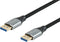 Equip 119281 - DisplayPort 2.1 Kabel - 16K/60Hz 54Gbps - Zilver Zwart