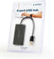 Gembird UHB-U2P4-04 - USB hub - 4x USB 2.0 - zwart