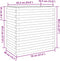 vidaXL - Plantenbak - 70x40x68,5 - cm - massief - grenenhout