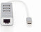 Digitus DA-70253 - USB Hub - 4 poorten USB 2.0 en 1x Ethernet 1Gbps - Grijs Aluminium