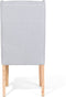 Set van 2 eetkamerstoelen CHAMBERS Katoen Lichtgrijs
