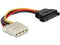 Delock - Power SATA 15pin male > 4pin Molex female - Verloopkabel 12cm