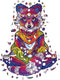 UNIDRAGON Houten Puzzel Voor Volwassenen Dier - Uitstralende Wasbeer - 700 stukjes - Royal Size 48x63 cm
