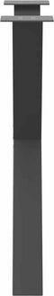 vidaXL - Eettafelpoten - 3 - st - X-vormig - 70x(72-73) - cm - staal - antraciet