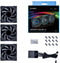 Lian Li Uni Fan TL LCD - Case Fan 120mm RGB met LCD-scherm - Zwart (3-pack)