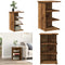 vidaXL - Dressoir - 35x35x55 cm - bewerkt hout - oud houtkleurig