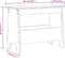 vidaXL - Halbankje - 60x28x45 - cm - massief - grenenhout - wit