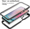 iMoshion Hoesje Geschikt voor Samsung Galaxy A25 Hoesje - iMoshion 360° Full Protective Case - Zwart / Transparant