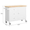 Coast Keukeneiland 3 Lades - 120x45x92cm - Wit-Naturel