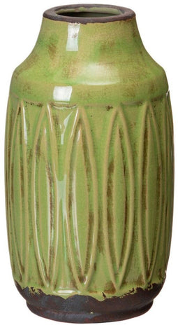 Vaas Pistache Keramisch 12,5 x 12,5 x 22,5 cm