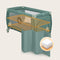 Lionelo Stefi Plus - Campingbedje 2in1 - Reisbedje en box - Hoogwaardige T25-schuimmatras - Groen
