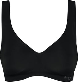sloggi Zero Feel - Dames Bralette - Gewelfde V-hals - Zwart - Maat S