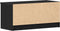 vidaXL - TV-meubel - 2 - stuks - Zwart - Eiken - 80x35x36,5 - cm - Bewerkt - Hout