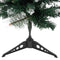 vidaXL - Kunstkerstboom - met - standaard - 60 - cm - PVC - groen - en - wit