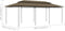 vidaXL - Prieel - met - gordijnen - 180 - g/m² - 600x298x270 - cm - taupe