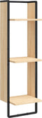 vidaXL - Wandrek - 3-laags - 30x25x100 - cm - bewerkt - hout - sonoma - eikenkleurig