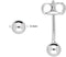 Glowoorknoppen - 106.0121.03 - Oorknopjes - Bol - Ø3 mm - Zilver