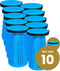 Opvouwbare kruk extra strong vol blauw per 10 - telescopische kruk - 250 kg - inklapbare kruk - draagbaar - kampeerstoel - opstapkrukje