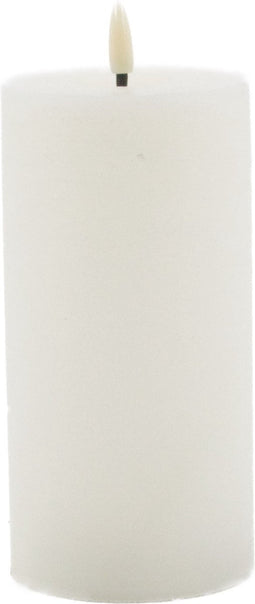 led kaars ivoor wit 15x7,5cm