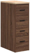 vidaXL - Garagekast - 30x51x85 - cm - massief - grenenhout - bruin - eikenkleurig