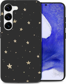 iMoshion Hoesje Geschikt voor Samsung Galaxy S23 Plus Hoesje Siliconen - iMoshion Design hoesje - Goud / Stars Gold