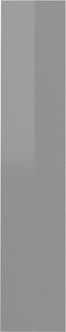 vidaXL - Wandschoenenkast - 60x18x90 - cm - bewerkt - hout - hoogglans - grijs