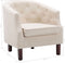 vidaXL Fauteuil stof beige